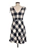Zara Basic Checkered-gingham Gray Casual Dress Size M - photo 2