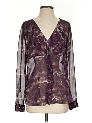 Babaton Long Sleeve Silk Top (view 1)