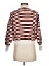 Elodie Stripes Red Burgundy Pullover Sweater Size M - photo 2