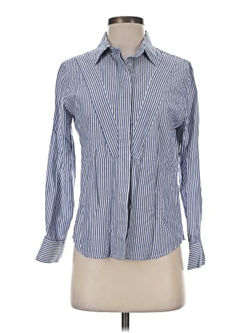 Simple Retro Long Sleeve Button-Down Shirt (view 1)