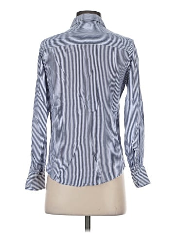 Simple Retro Long Sleeve Button-Down Shirt (view 2)