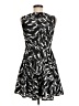 Express 100% Polyester Graphic Black Cocktail Dress Size 6 - photo 2