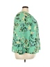 Belldini 100% Polyester Green 3/4 Sleeve Blouse Size 3X - photo 4