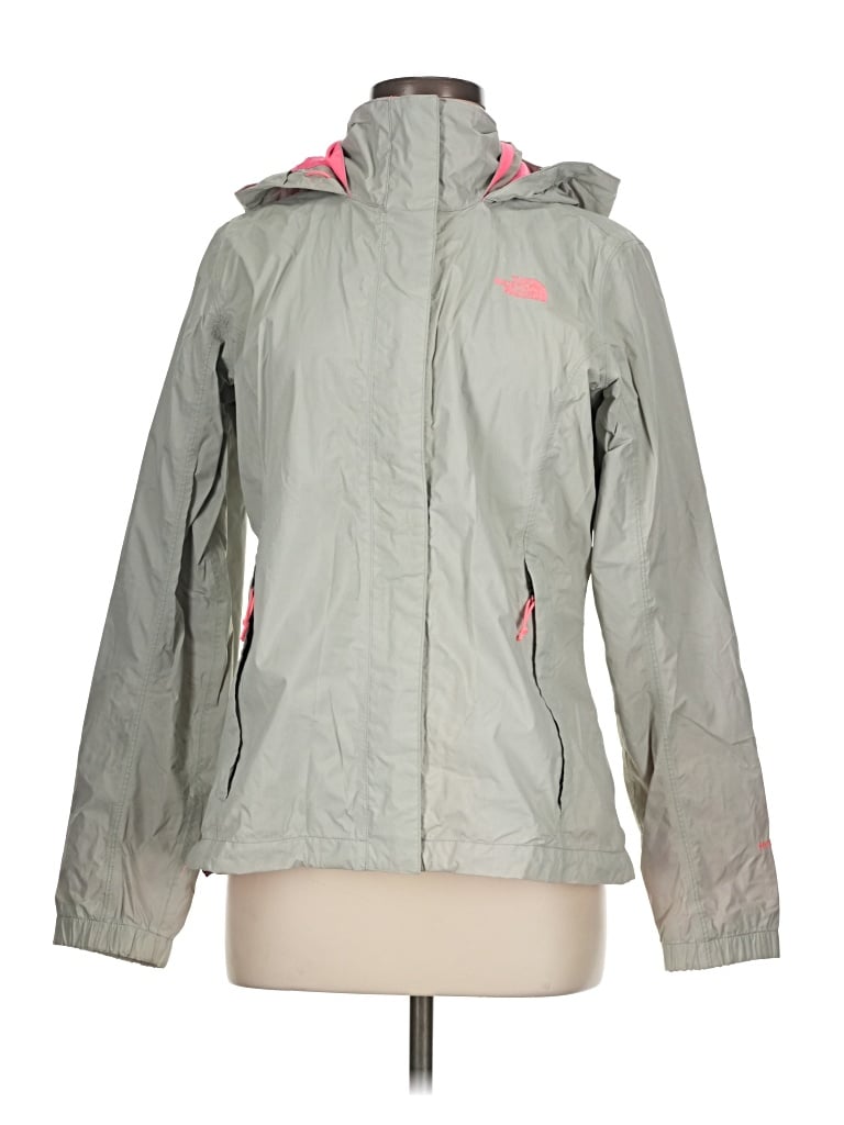 Pre-owned The North Face Windbreaker Jacket In Gray