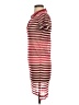 Bebe Stripes Red Casual Dress Size S - photo 5
