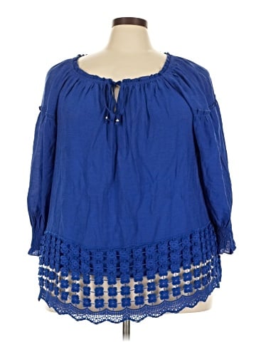 Unique Spectrum 3/4 Sleeve Blouse (view 1)
