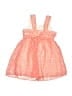Youngland 100% Polyester Polka Dots Orange Dress Size 3T - photo 2