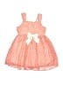 Youngland 100% Polyester Polka Dots Orange Dress Size 3T - photo 1