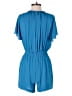 White House Black Market 100% Polyester Solid Blue Romper Size 4 - photo 2