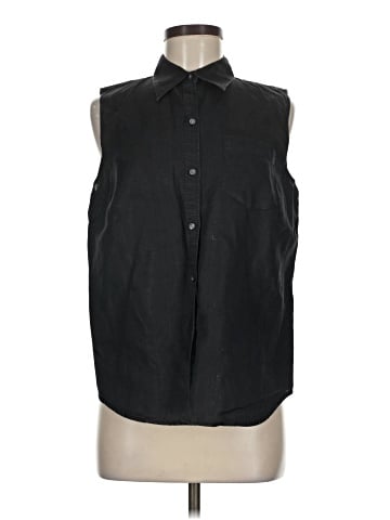 Lauren by Ralph Lauren Sleeveless Button-Down Shirt (view 1)