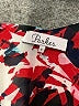 Parker 100% Polyester Print Red Cocktail Dress Size S - photo 7