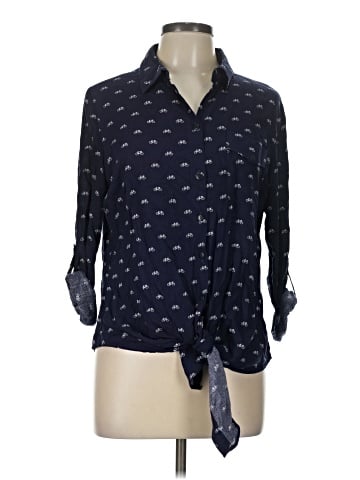 Love Notes 3/4 Sleeve Button-Down Shirt (view 1)