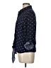 Love Notes 100% Rayon Print Blue 3/4 Sleeve Button-Down Shirt Size L - photo 5