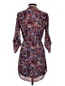 Justify 100% Polyester Paisley Blue Casual Dress Size S - photo 2