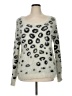 Neiman Marcus Animal Print Silver Pullover Sweater Size XL - photo 1