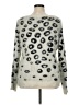 Neiman Marcus Animal Print Silver Pullover Sweater Size XL - photo 2