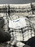 Old Navy 100% Polyester Plaid Gray Coat Size M - photo 6