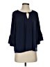 MICHAEL Michael Kors Blue 3/4 Sleeve Blouse Size S - photo 1