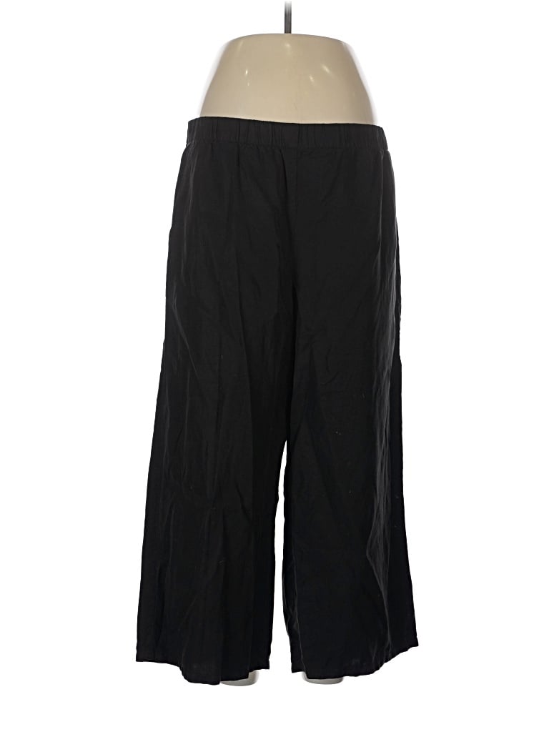 Pre-owned Eileen Fisher Track Pants In Black
