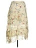 Shein 100% Polyester Floral Ivory Casual Skirt Size 1X - photo 1
