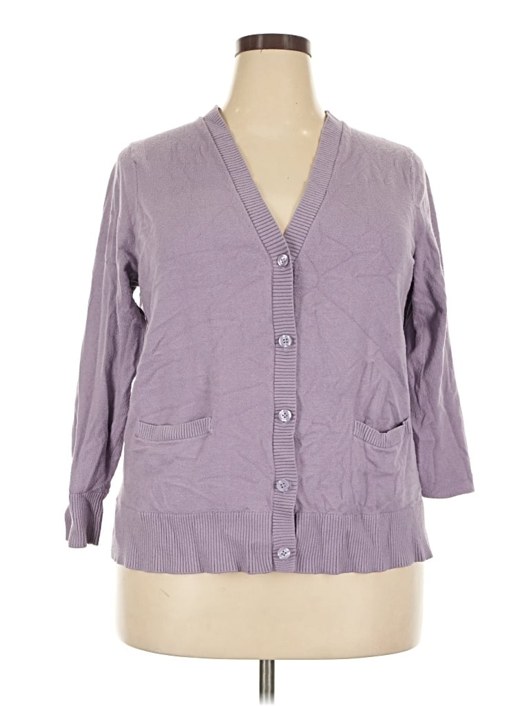 Pre-owned Torrid Cardigan Sweater In Purple