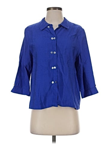 niche NILGUN DERMAN 3/4 Sleeve Button-Down Shirt (view 1)