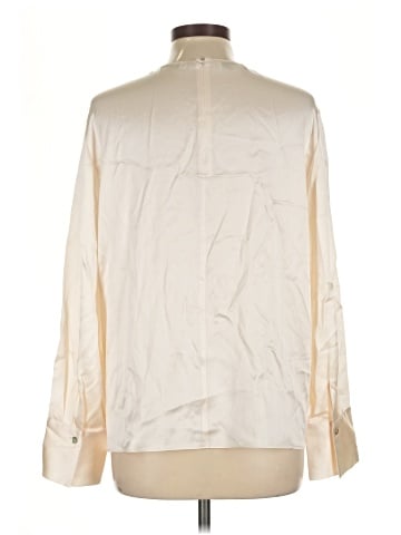 Vince. Long Sleeve Silk Top (view 2)
