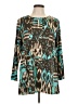 Allyson Whitmore Teal Long Sleeve Blouse Size XL - photo 1