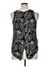 Monday Fun 100% Rayon Black Sleeveless Blouse Size 1X - photo 2