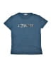 Junior Gaultier 100% Cotton Metallic Blue Short Sleeve T-Shirt Size 14 - photo 1