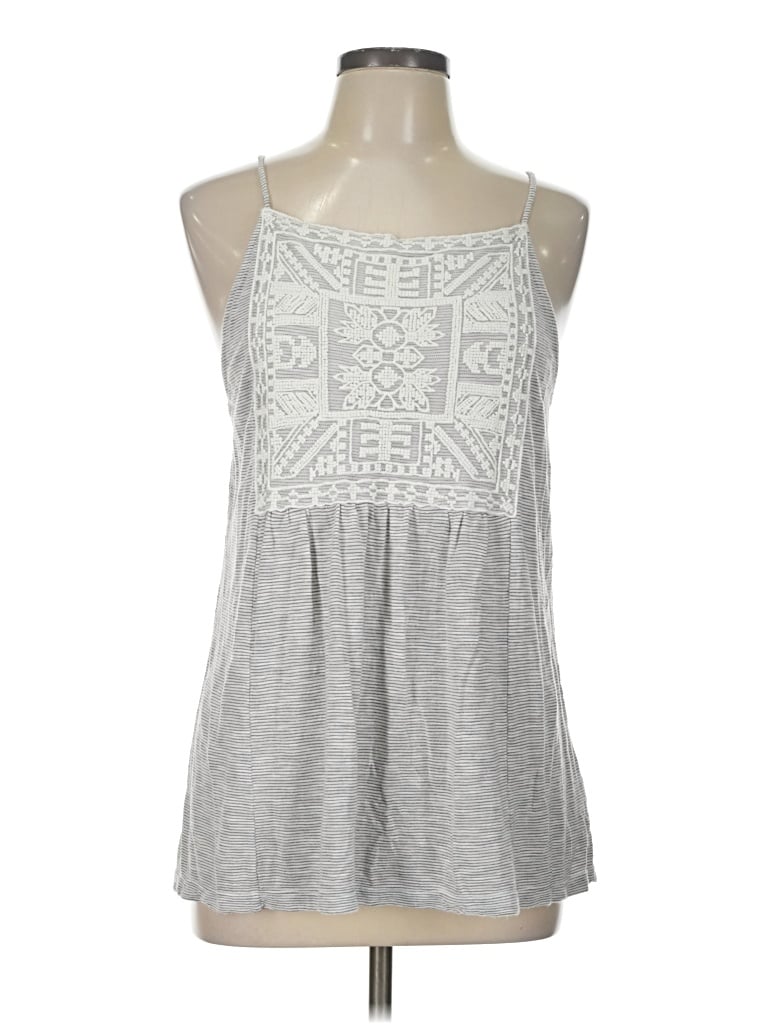 Pre-owned Old Navy Tank Top Gray Halter Neckline Tops