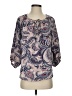 Francesca's 100% Polyester Blue 3/4 Sleeve Blouse Size S - photo 1