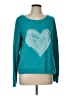 Aeropostale Hearts Teal Pullover Sweater Size L - photo 1