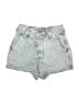 Express Blue Denim Shorts Size 4 - photo 1