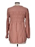 Target 100% Elastic Pink Brown Long Sleeve Blouse Size M - photo 2