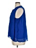 Ellen Tracy 100% Polyester Blue Sleeveless Blouse Size XL - photo 5