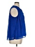 Ellen Tracy 100% Polyester Blue Sleeveless Blouse Size XL - photo 4