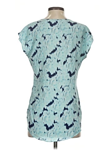 Max Studio Short Sleeve Silk Top (view 2)