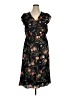 DR2 100% Polyester Floral Black Casual Dress Size 1X - photo 1