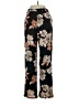 Susan Graver Floral Black Casual Pants Size XXS - photo 2