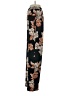 Susan Graver Floral Black Casual Pants Size XXS - photo 5