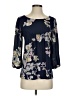 Maple 100% Polyester Blue 3/4 Sleeve Blouse Size S - photo 1