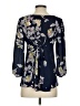 Maple 100% Polyester Blue 3/4 Sleeve Blouse Size S - photo 2