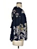 Maple 100% Polyester Blue 3/4 Sleeve Blouse Size S - photo 4