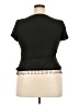 Positive Attitude 100% Polyester Black Short Sleeve Top Size 18 - photo 2