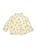 Zara Print Yellow Long Sleeve Button-Down Shirt Size 4 - 5 - photo 2
