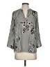 Black Rainn 100% Polyester Black 3/4 Sleeve Blouse Size S - photo 1