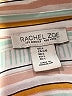 Rachel Zoe 100% Polyester Stripes Multi Color Ivory Long Sleeve Blouse Size L - photo 7