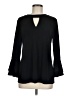 Charter Club Black Long Sleeve Blouse Size M - photo 1