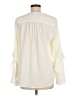 Context 100% Polyester Ivory Long Sleeve Blouse Size M - photo 2